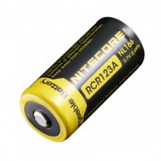 Аккумулятор Nitecore NL166 RCR123/16340 Li-ion 3.7v (650mAh)