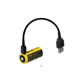 Аккумулятор Nitecore NL1665R 16340/650mAh USB