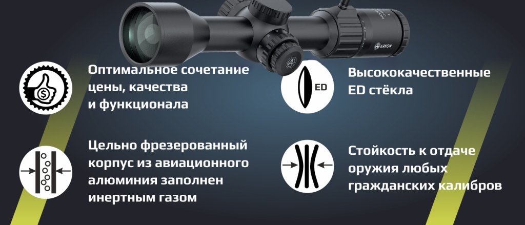 прицел Аркон Model B 1,7-10х45